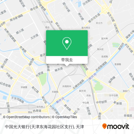 中国光大银行(天津东海花园社区支行)地图