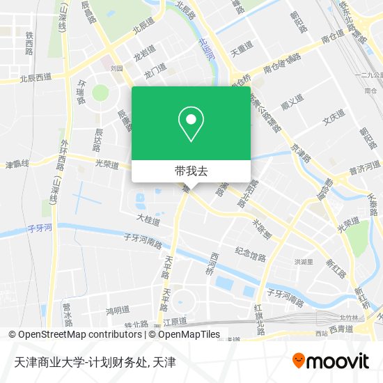 天津商业大学-计划财务处地图