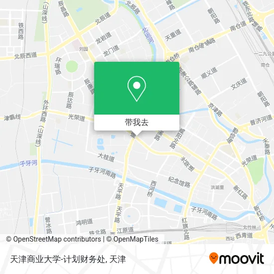 天津商业大学-计划财务处地图