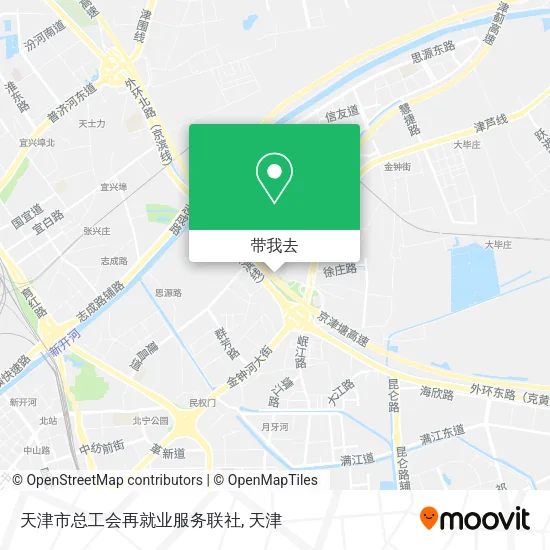 天津市总工会再就业服务联社地图