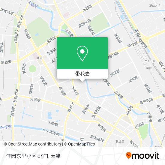 佳园东里小区-北门地图