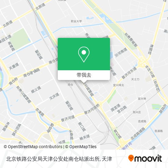 北京铁路公安局天津公安处南仓站派出所地图