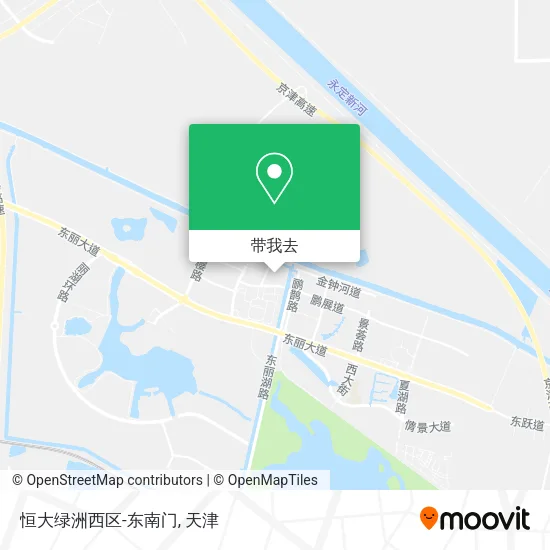 恒大绿洲西区-东南门地图