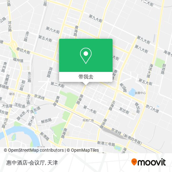 惠中酒店-会议厅地图