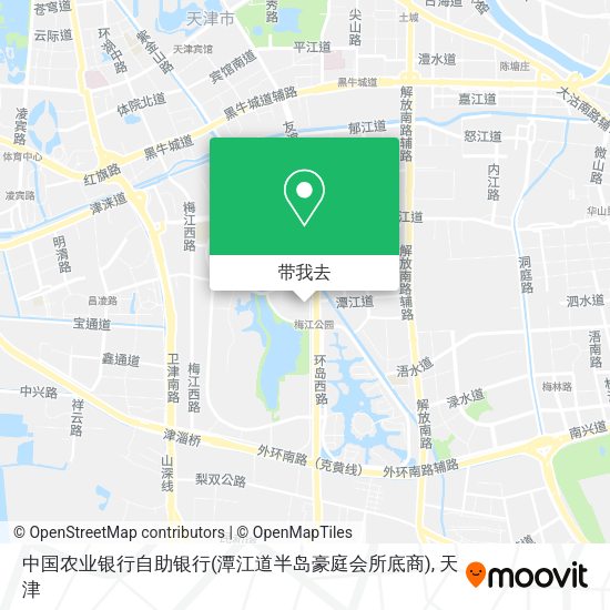 中国农业银行自助银行(潭江道半岛豪庭会所底商)地图