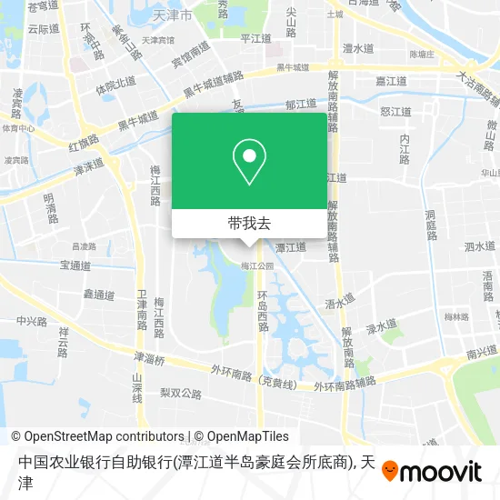 中国农业银行自助银行(潭江道半岛豪庭会所底商)地图