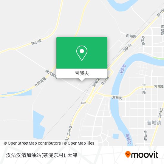 汉沽汉清加油站(茶淀东村)地图