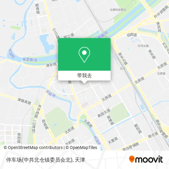 停车场(中共北仓镇委员会北)地图