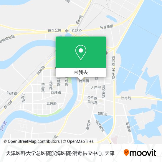 天津医科大学总医院滨海医院-消毒供应中心地图