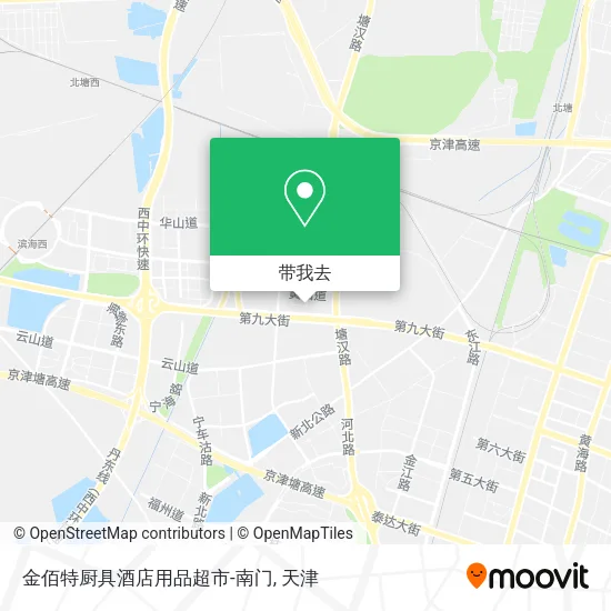 金佰特厨具酒店用品超市-南门地图