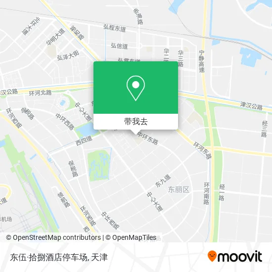 东伍·拾捌酒店停车场地图