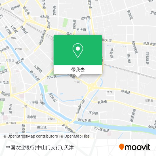 中国农业银行(中山门支行)地图