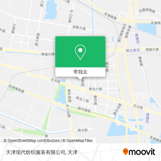 天津现代纺织服装有限公司地图