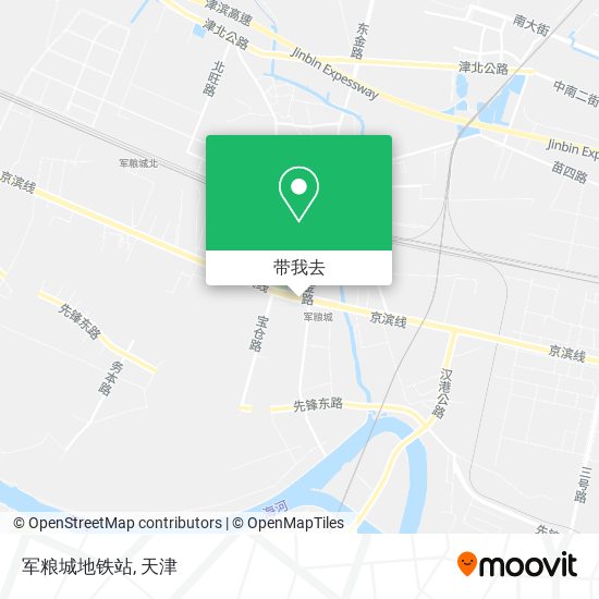 军粮城地铁站地图