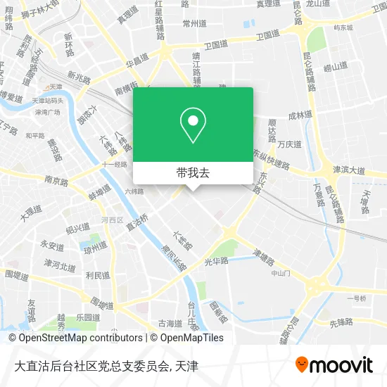大直沽后台社区党总支委员会地图