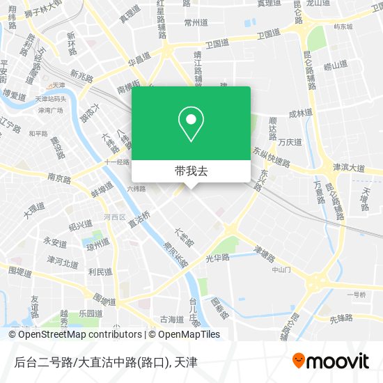 后台二号路/大直沽中路(路口)地图