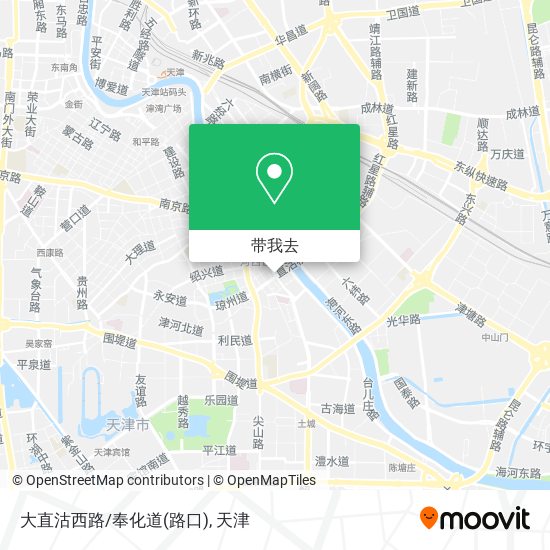 大直沽西路/奉化道(路口)地图