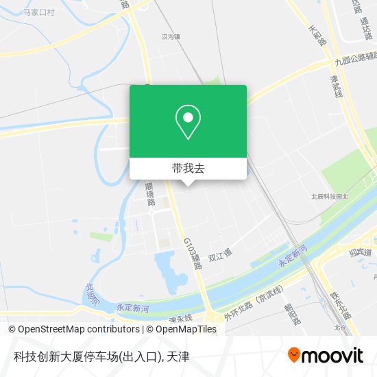 科技创新大厦停车场(出入口)地图
