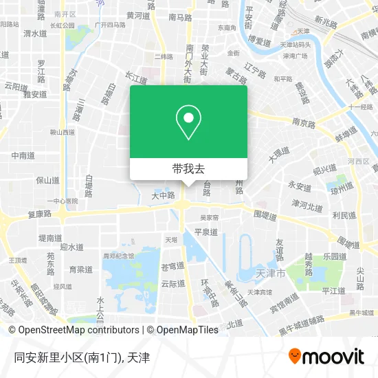 同安新里小区(南1门)地图