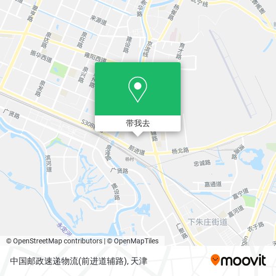 中国邮政速递物流(前进道辅路)地图