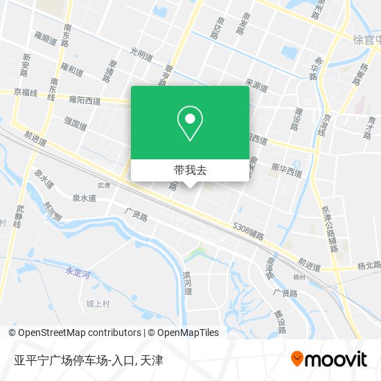 亚平宁广场停车场-入口地图