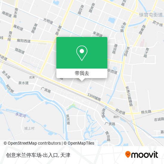 创意米兰停车场-出入口地图