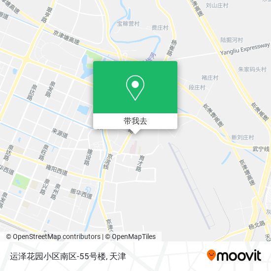 运泽花园小区南区-55号楼地图