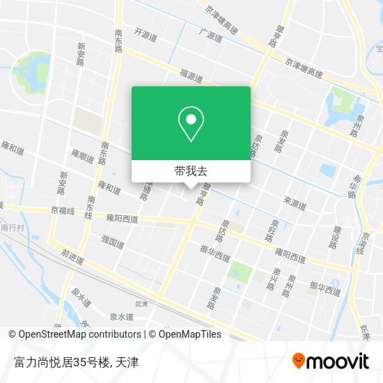 富力尚悦居35号楼地图