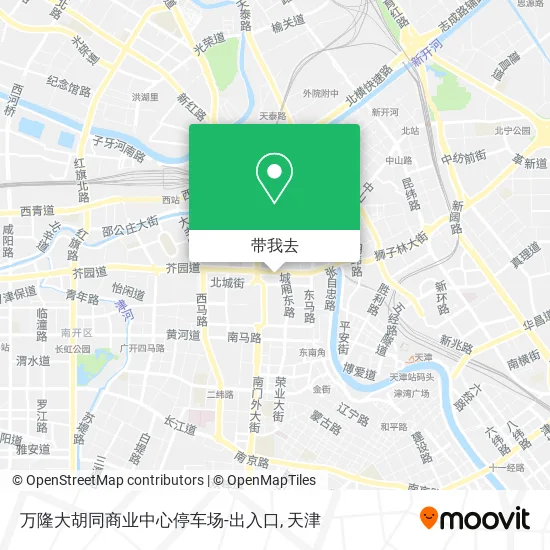 万隆大胡同商业中心停车场-出入口地图