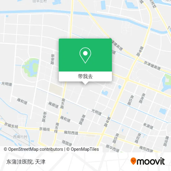 东蒲洼医院地图