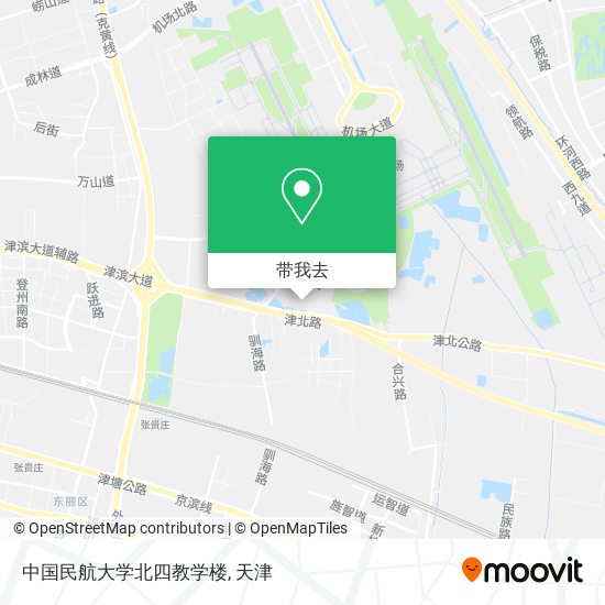 中国民航大学北四教学楼地图