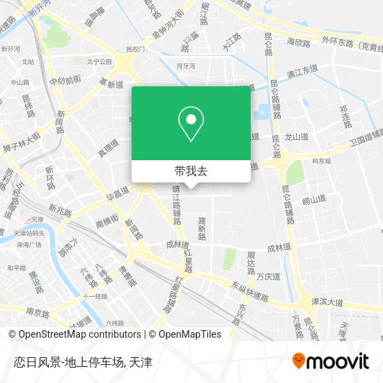 恋日风景-地上停车场地图