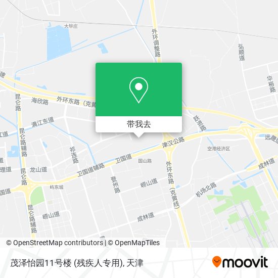 茂泽怡园11号楼 (残疾人专用)地图