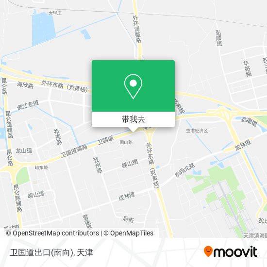 卫国道出口(南向)地图