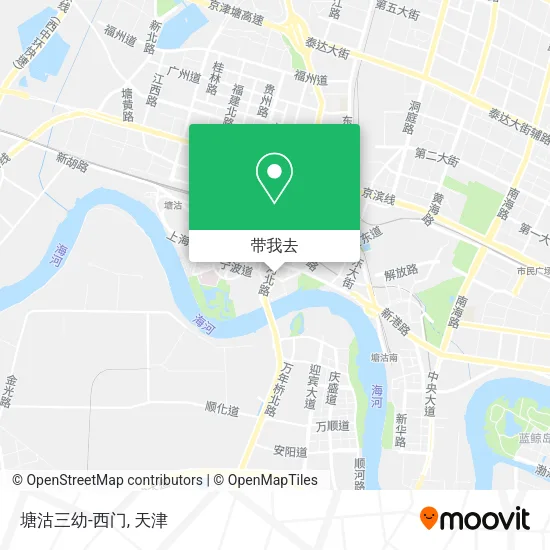 塘沽三幼-西门地图