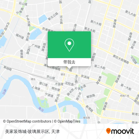 美家装饰城-玻璃展示区地图