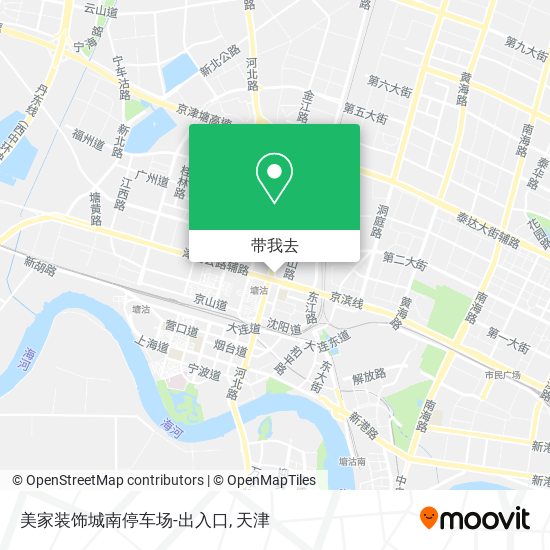 美家装饰城南停车场-出入口地图