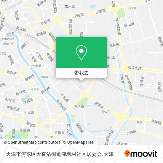 天津市河东区大直沽街道津塘村社区居委会地图
