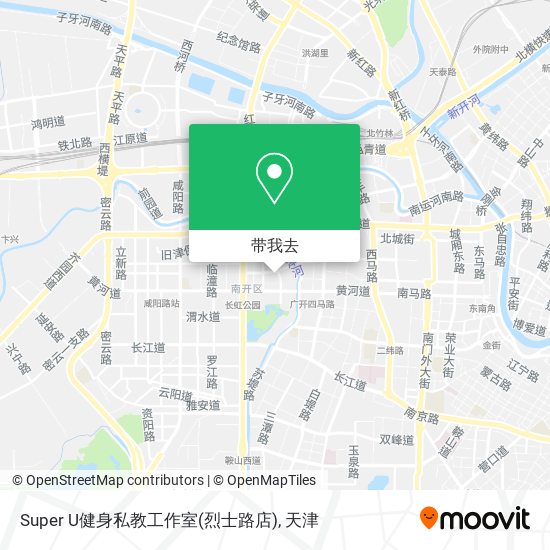 Super U健身私教工作室(烈士路店)地图