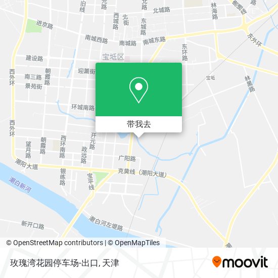 玫瑰湾花园停车场-出口地图