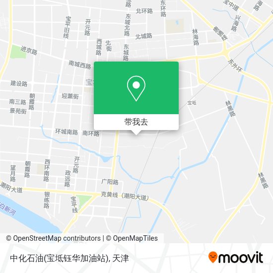 中化石油(宝坻钰华加油站)地图