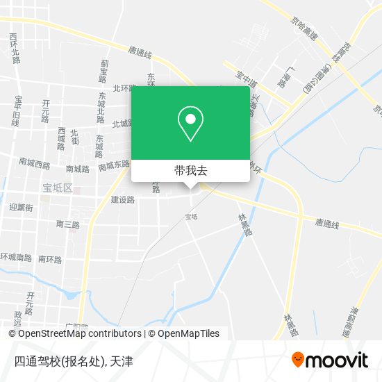 四通驾校(报名处)地图