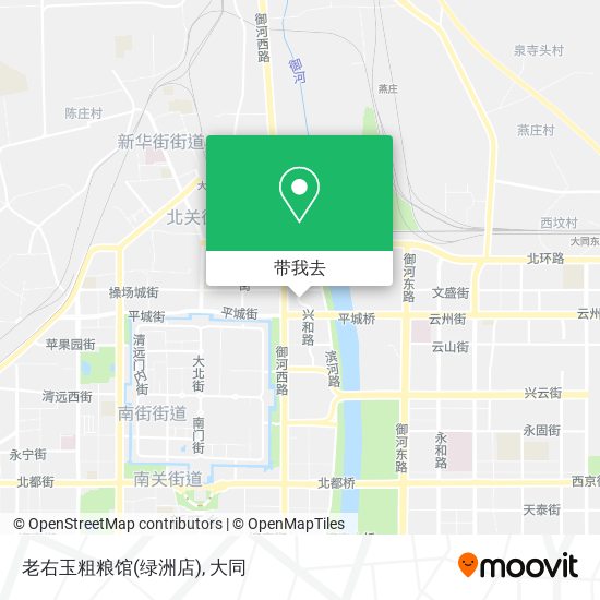 老右玉粗粮馆(绿洲店)地图