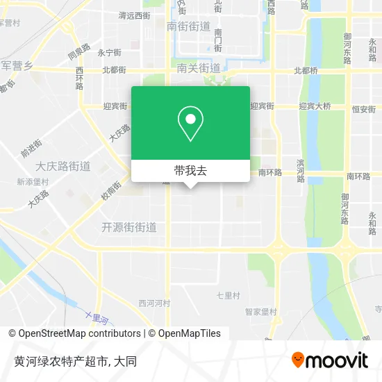 黄河绿农特产超市地图