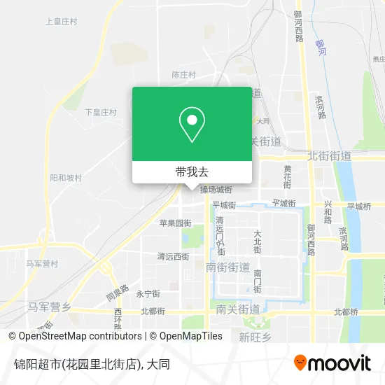 锦阳超市(花园里北街店)地图