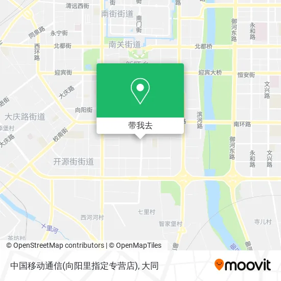 中国移动通信(向阳里指定专营店)地图