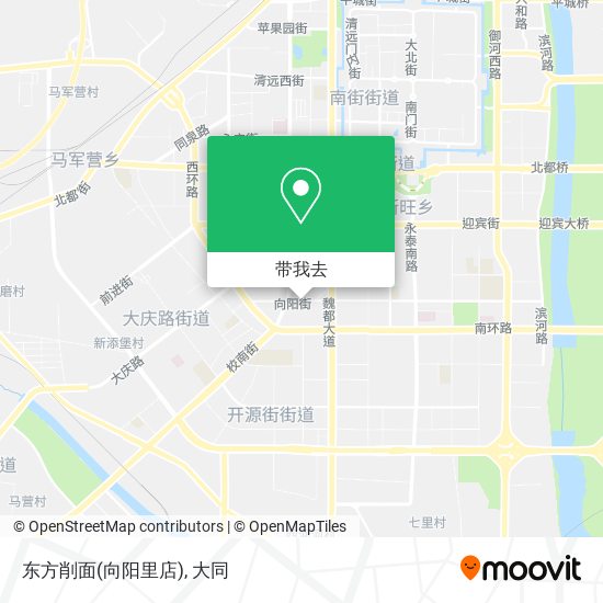 东方削面(向阳里店)地图