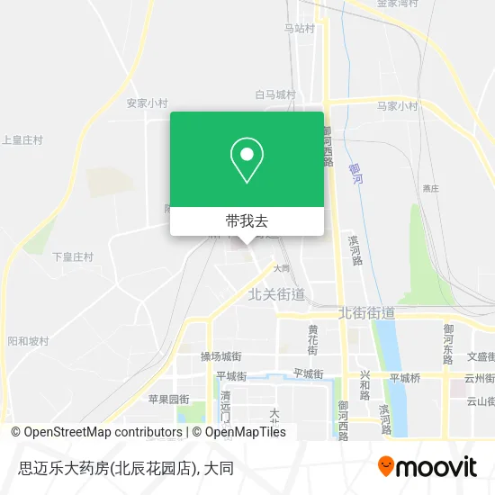 思迈乐大药房(北辰花园店)地图