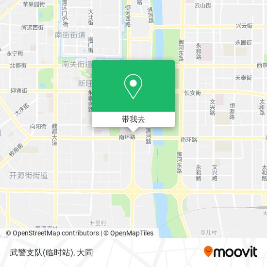 武警支队(临时站)地图