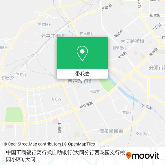 中国工商银行离行式自助银行(大同分行西花园支行桃园小区)地图